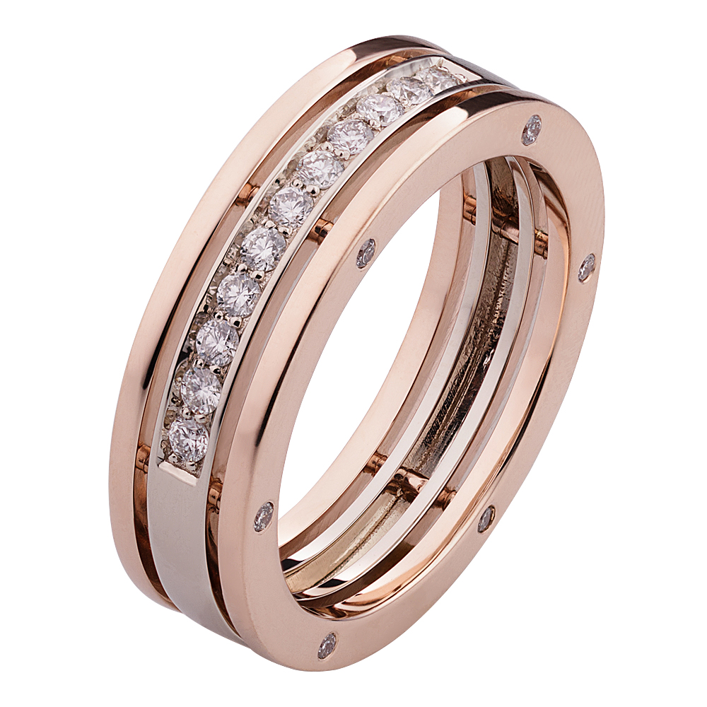 Купить Обручальное кольцо с дорожкой бриллиантов 911517Б 911517Б