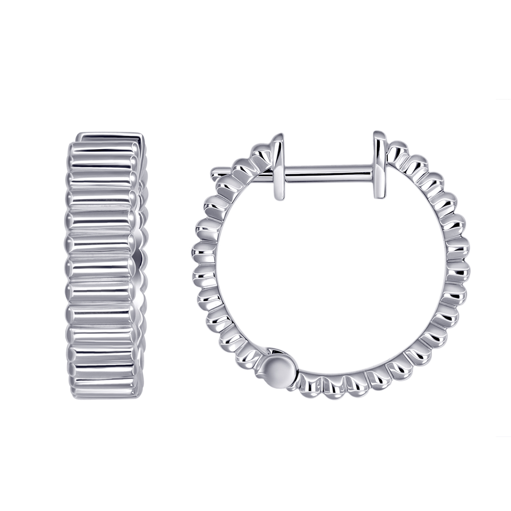 серьги из белого золота 922479 Дива