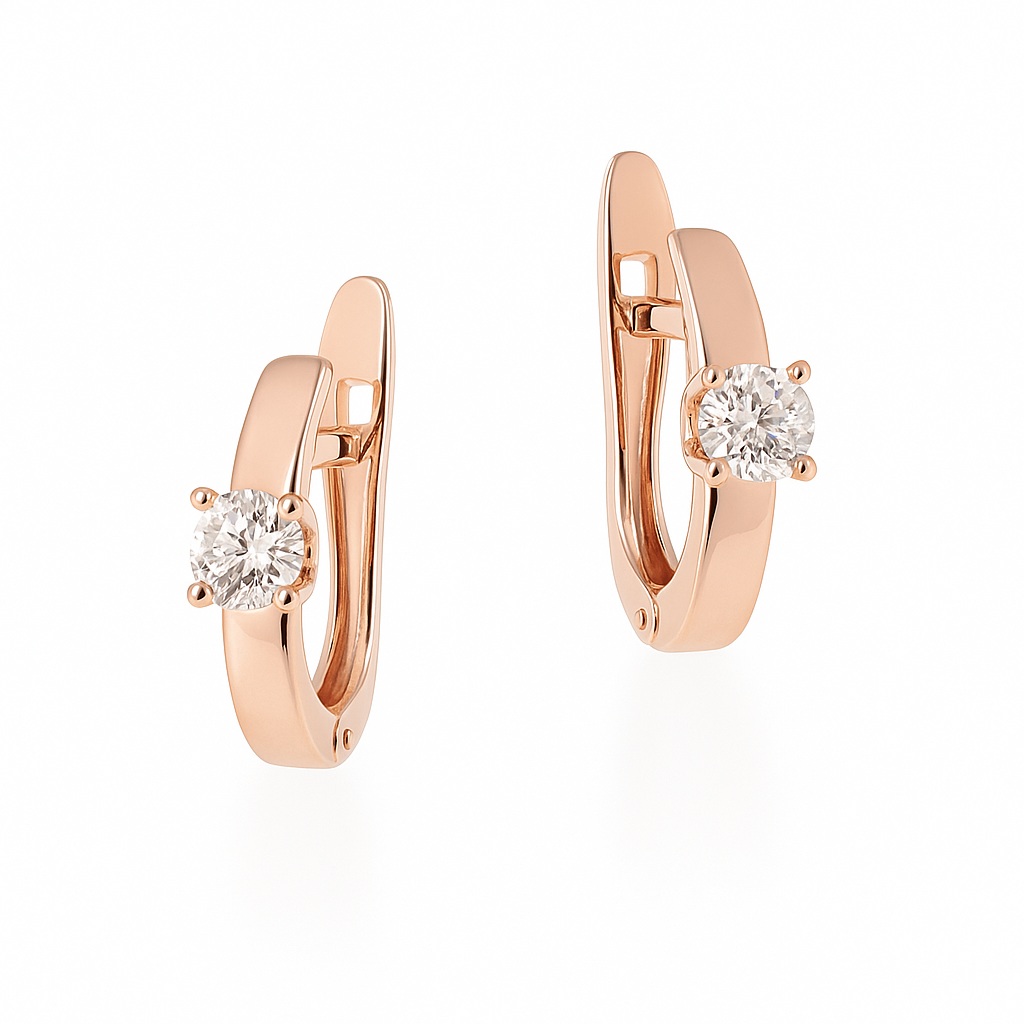 серьги с бриллиантами 912214б Дива