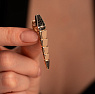 серьги из красного золота в форме змеи 912598-2чб Дива